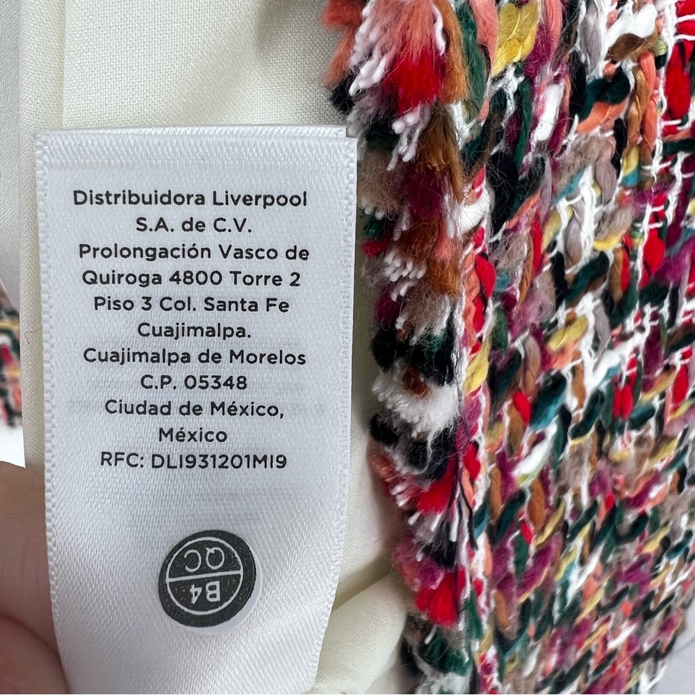 Talbots NWT Candy Tweed Fringe Topper Blazer Size 6‎ - Picture 9 of 14